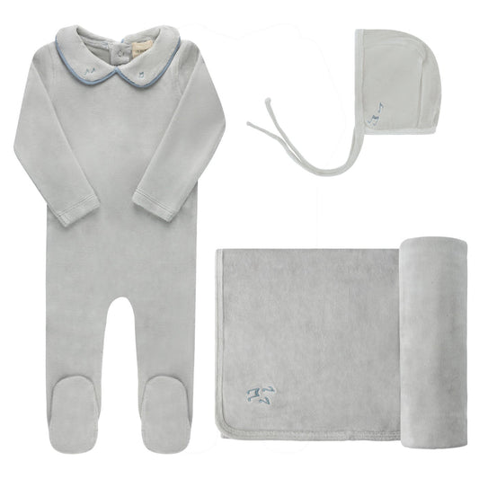 Embroidered Velour Collar Collection - Take Me Home Set
