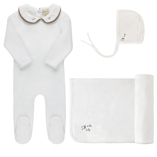 Embroidered Velour Collar Collection - Take Me Home Set