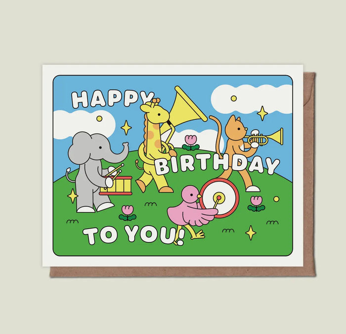 Epee Lapin Happy Birthday to You Parade Card