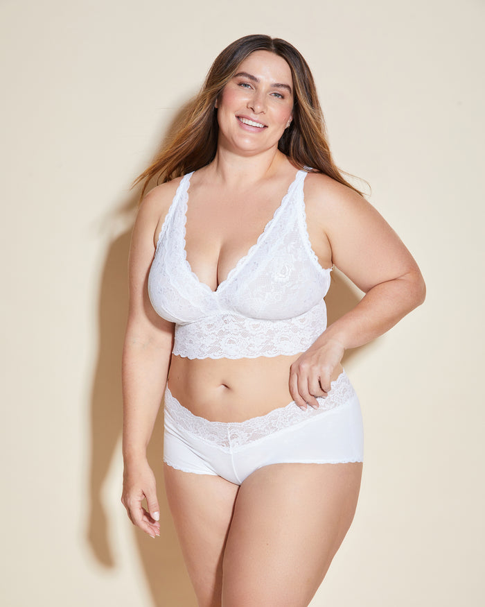 White Hot Pant - Never Say Never Extended Cheekie Boyshort