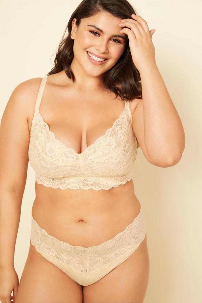 Beige Thong - Never Say Never Extended Lovelie Thong