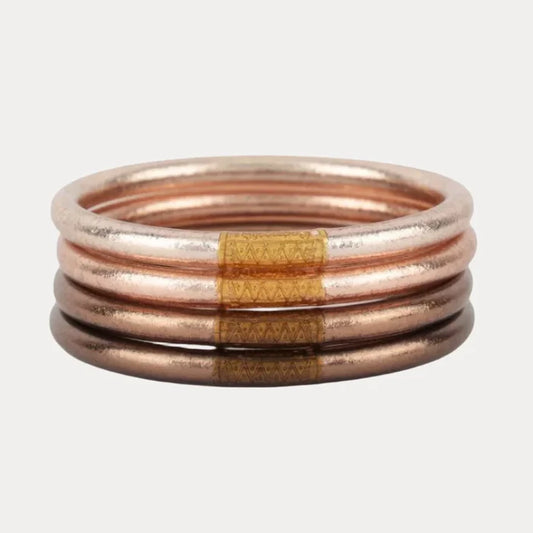 Fawn All Weather Bangles (Set Of 4) - Serenity Prayer
