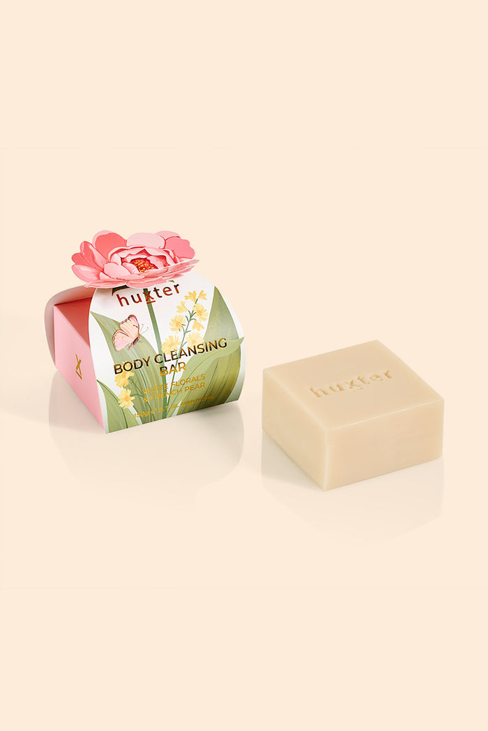 French Pear Pink Flower Body Bar Gift Box