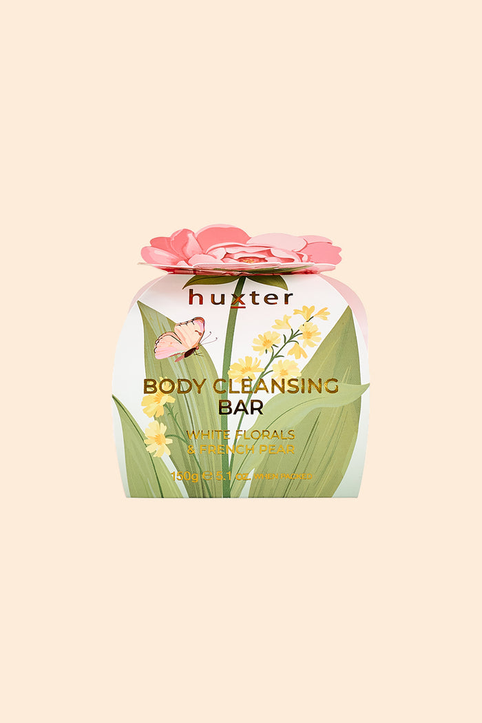 French Pear Pink Flower Body Bar Gift Box