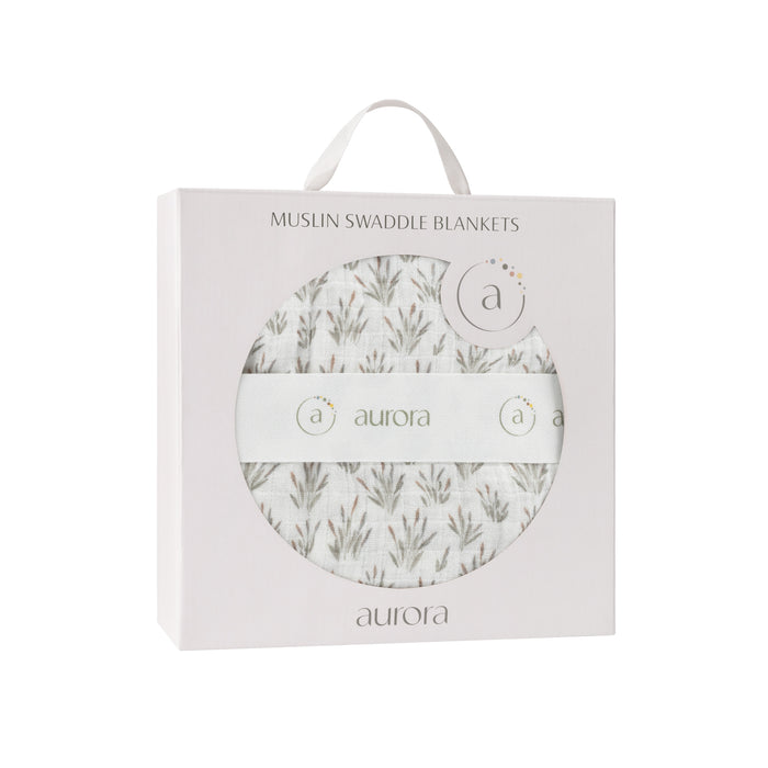 French Terry Blooms Collection - Muslin Swaddle