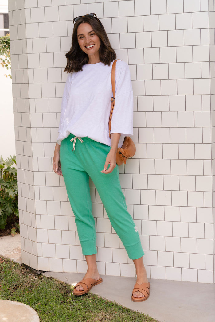 Fundamental Brunch Jade Cotton Sweatpants,Lifestyle