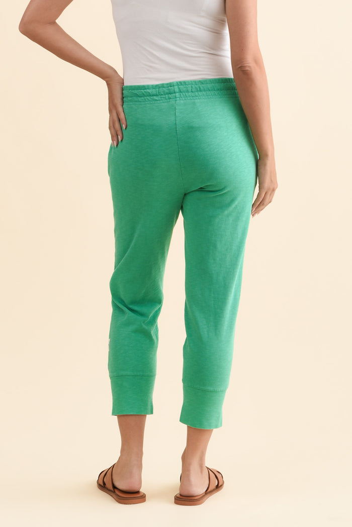 Fundamental Brunch Jade Cotton Sweatpants,Brunette model,alt text|model:MJ