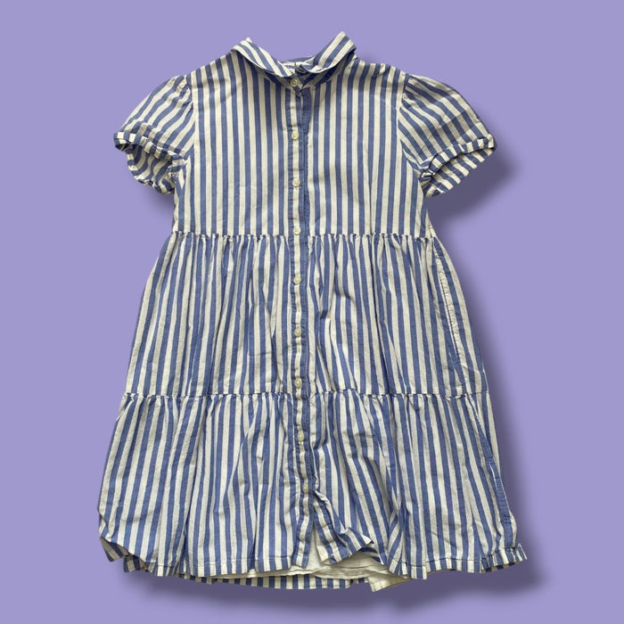 Gap Blue Striped Dress 8Y