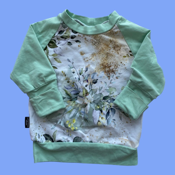 gingersnap threads gro top 3/12m