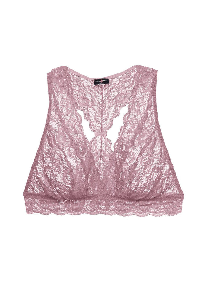 Purple Bralette, Never Say Never Girlie Racerback Bralette