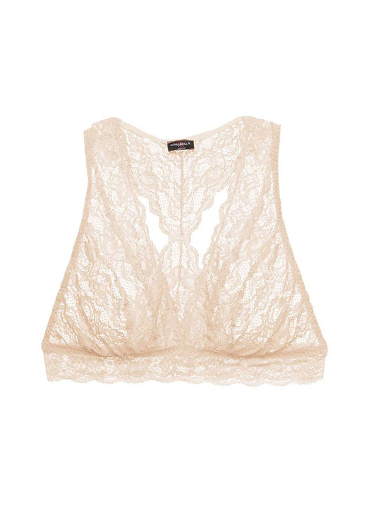 Beige Bralette - Never Say Never Girlie Racerback Bralette