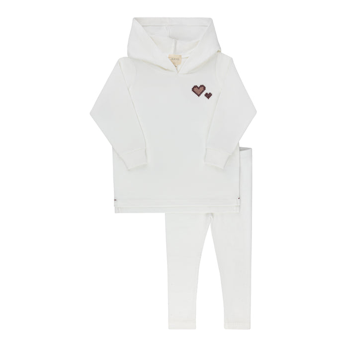 Girls 2 Piece Set – Ivory Girl – Cross Stitch