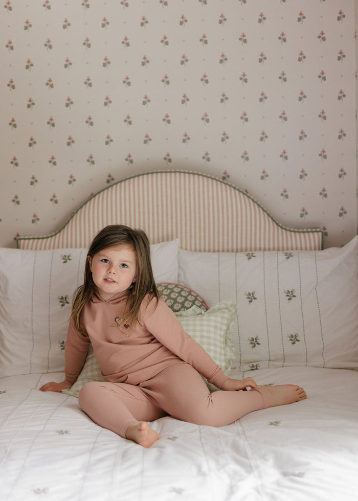 Girls 2 Piece Set – Pink – Cross Stitch