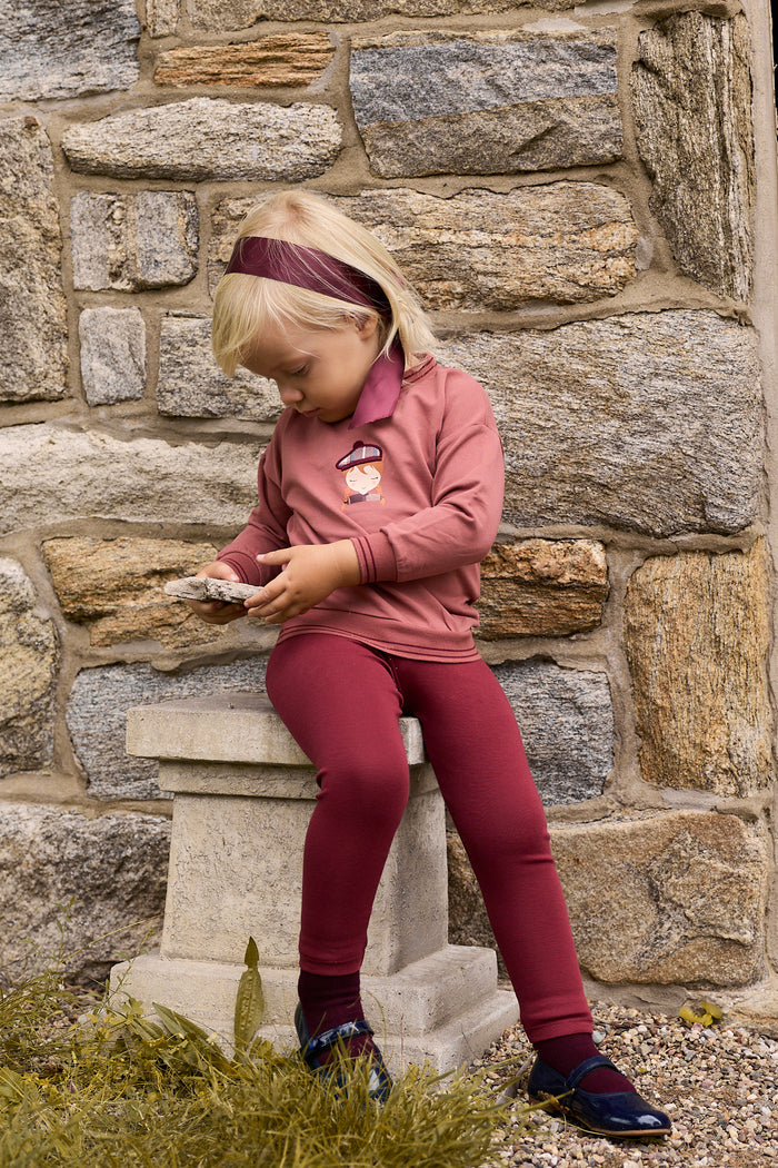 Girls 2 Piece Set – Pink – French Terry Scottish