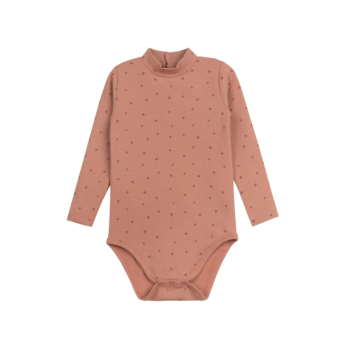 Girls Bodysuit & Overalls – Pink – Clover Print