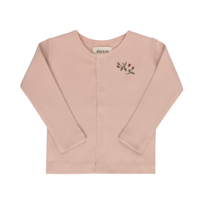 Girls Cardigan – Pink – Embroidered