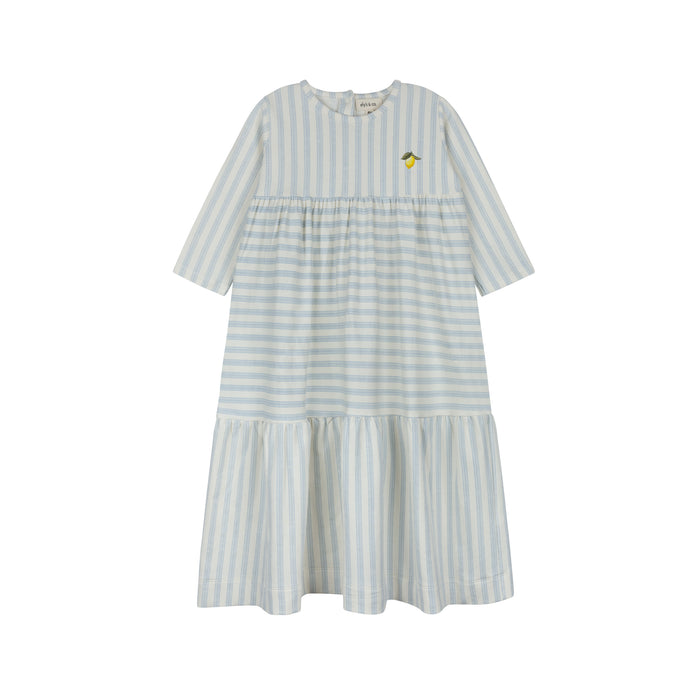 Girls Dress 3/4 Sleeves – Lemon