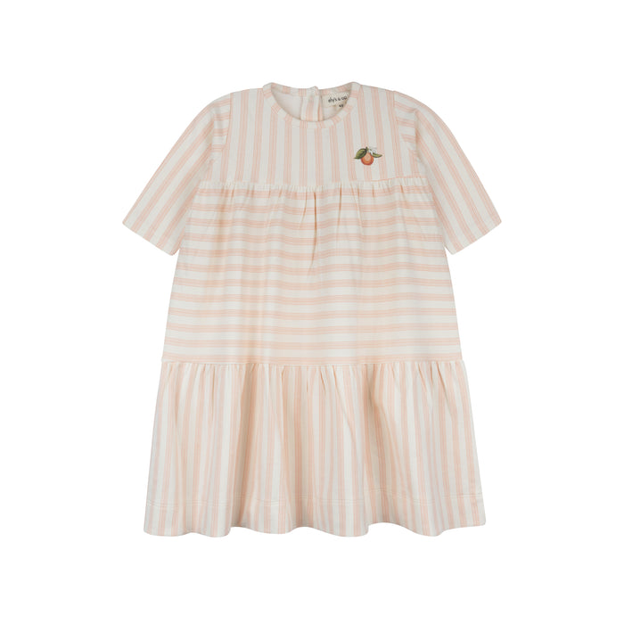 Girls Dress 3/4 Sleeves – Peach