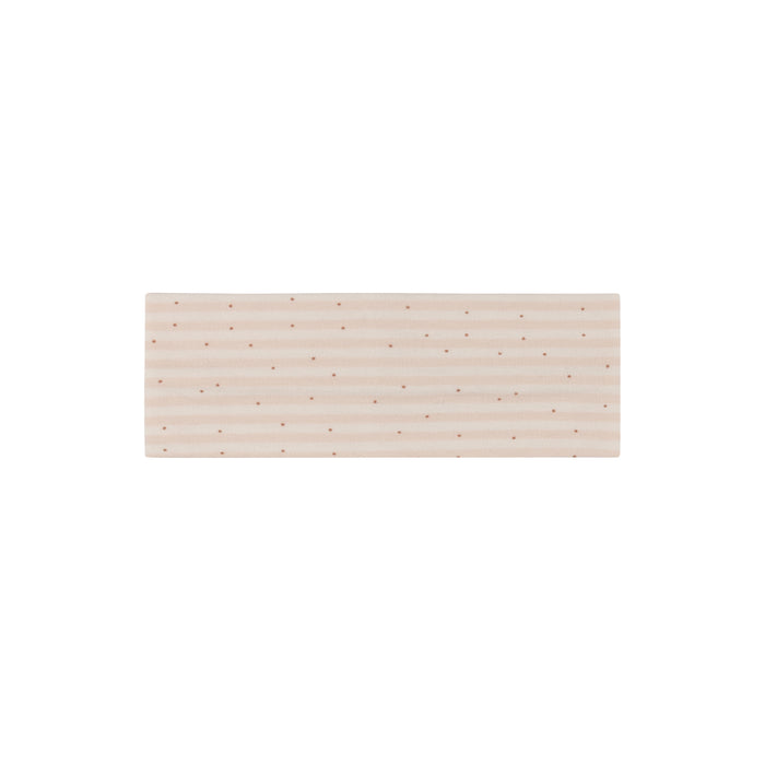 Girls Headband - Ivory Pink - Floral Stripe