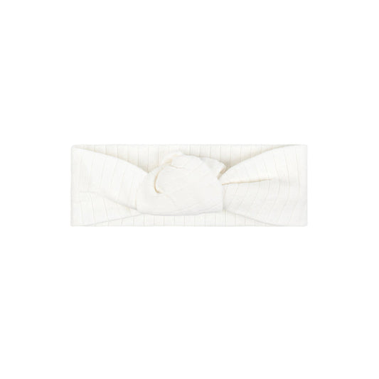 Girls Headband – Ivory Pink – Bow Print