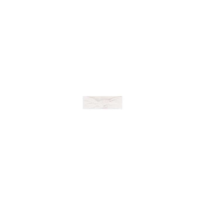 Girls Headband – Ivory Pink – Embroidered