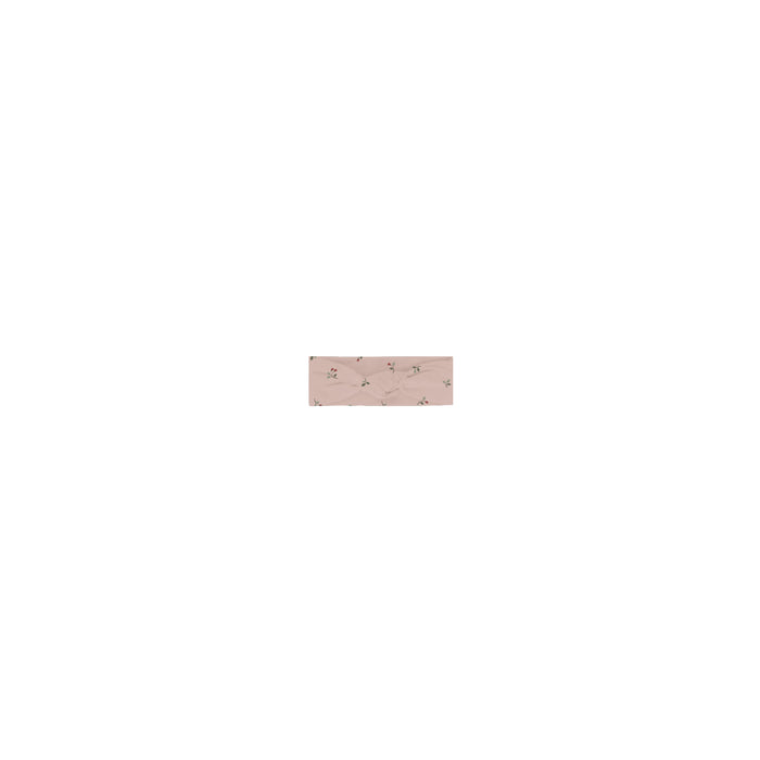 Girls Headband – Pink – Floral Pointelle