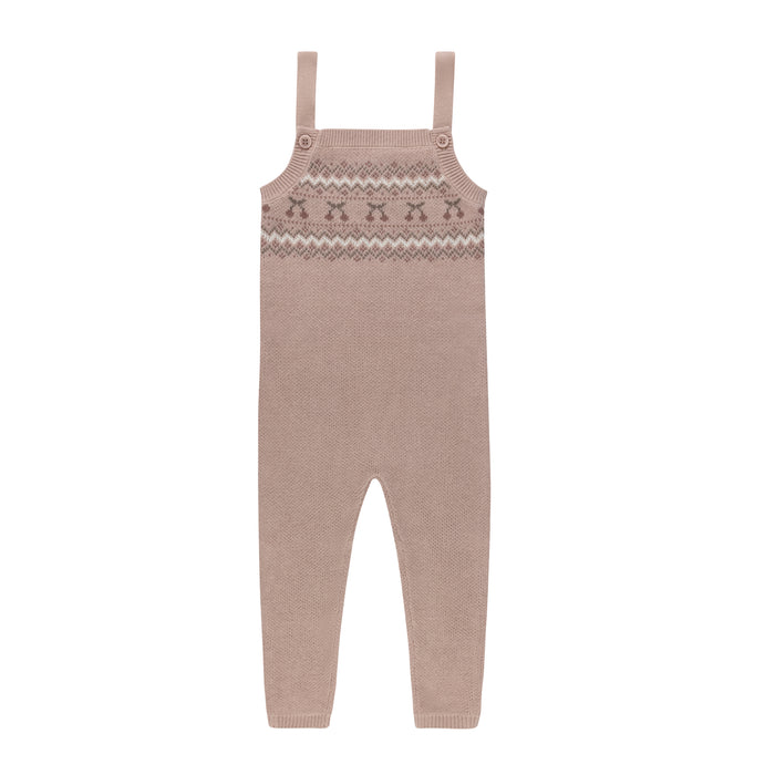 Girls Overalls – Mauve – Fair Isle