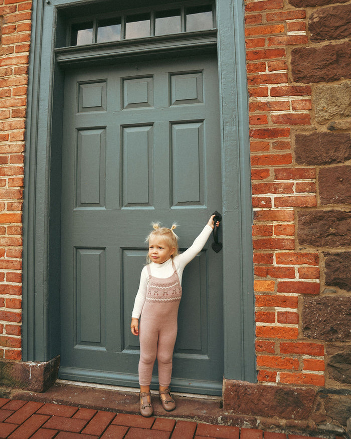 Girls Overalls – Mauve – Fair Isle