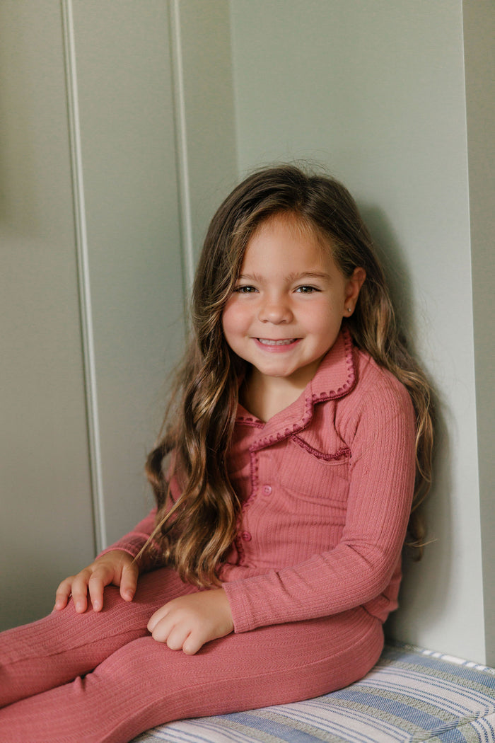 Girls Pajamas – Pink – Whipstitch