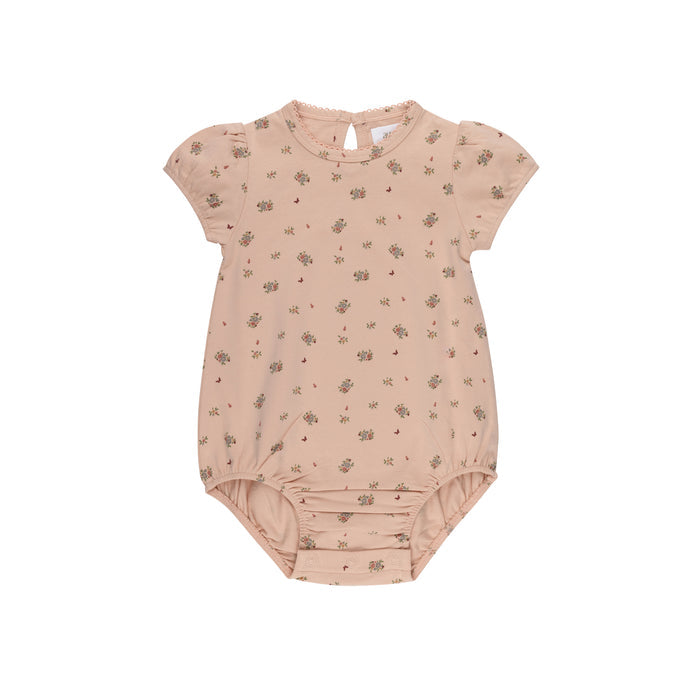 Girls Romper – Pink – Floral Print