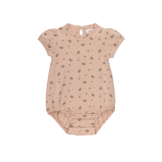 Girls Romper – Pink – Floral Print