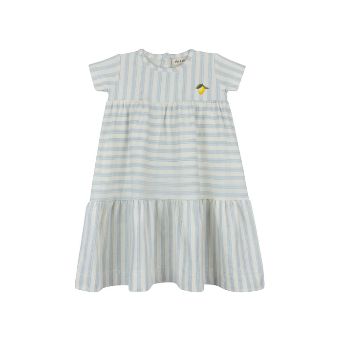 Girls Short Sleeve Dress – Lemon