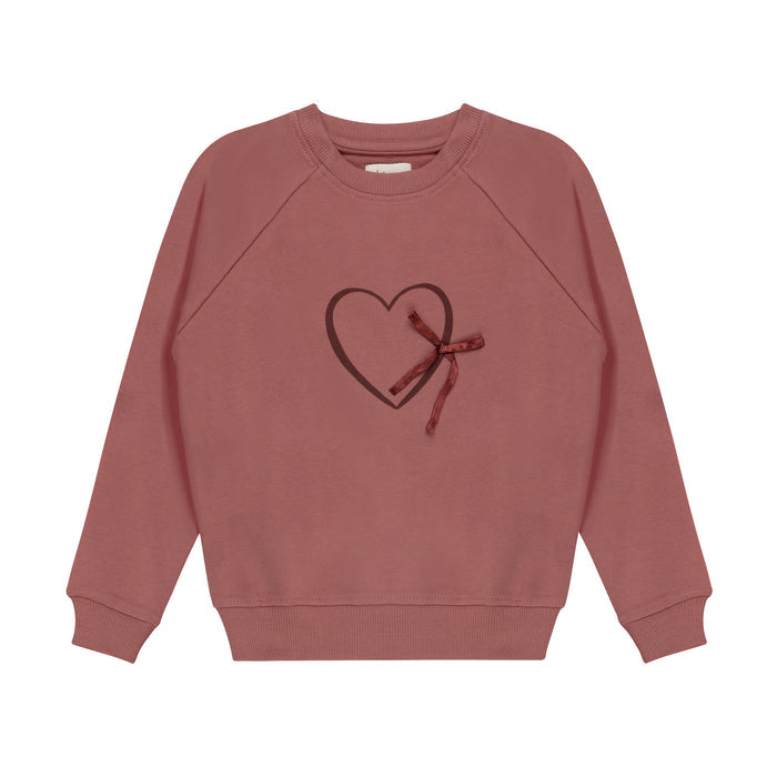 Girls Sweatshirt – Pink – Heart & Star