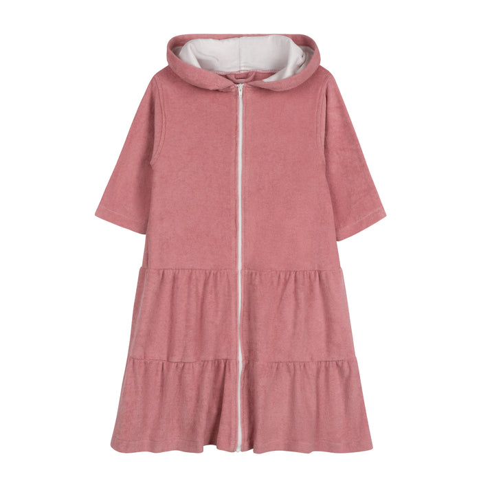 Girls Terry Robe – Pink/Red