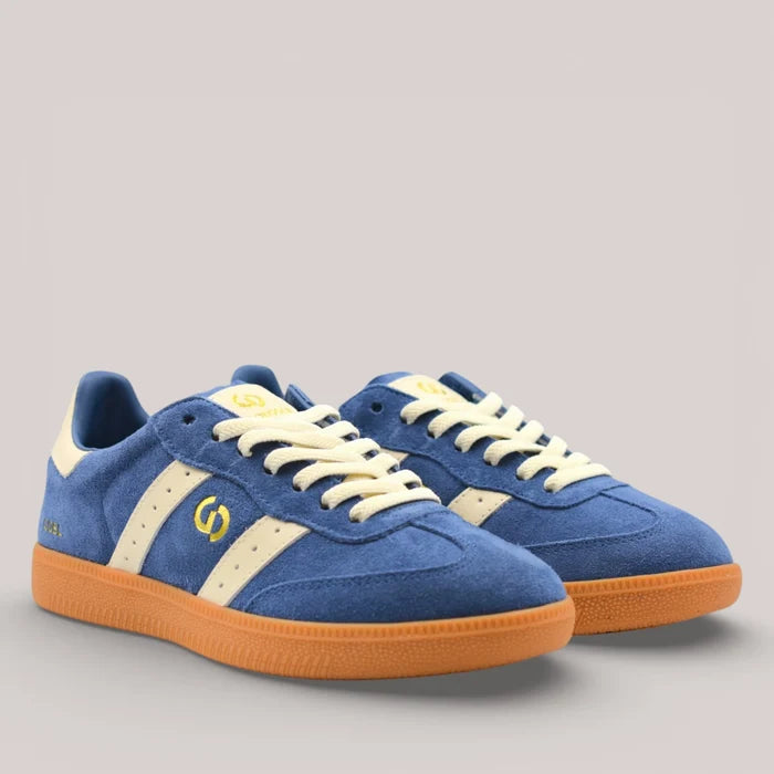 Goodsole Parallel Peacock Blue Suede Sneakers