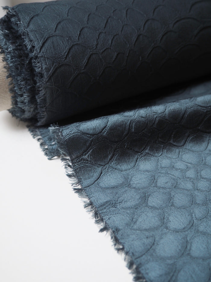 Green Armadillo Embossed Polyester