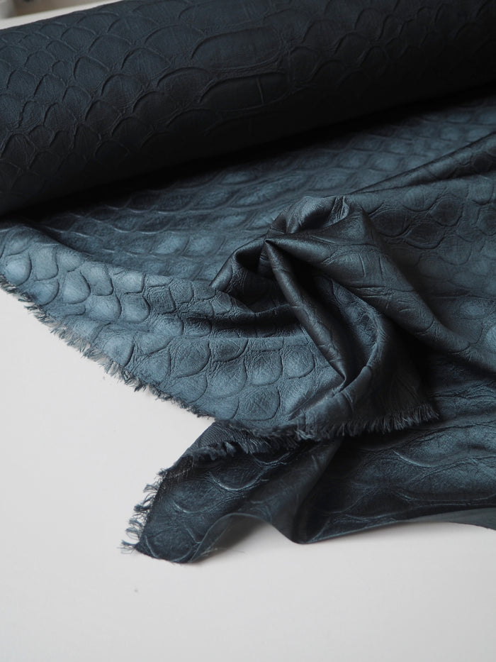 Green Armadillo Embossed Polyester