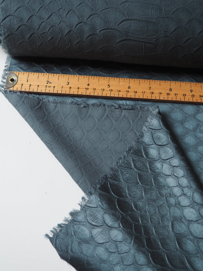 Green Armadillo Embossed Polyester