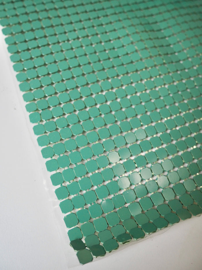 Green Large Plastic Backed Chainmail