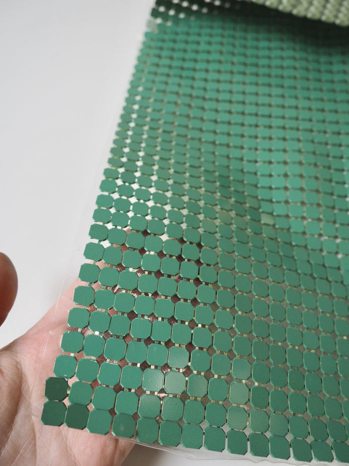 Green Large Plastic Backed Chainmail