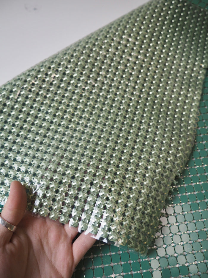 Green Large Plastic Backed Chainmail