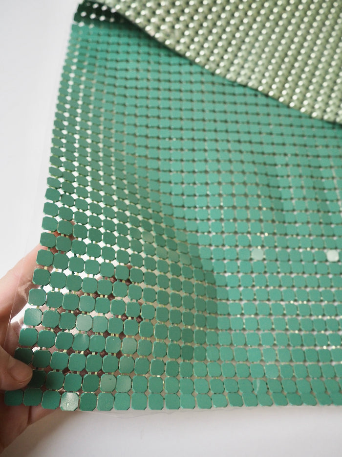 Green Large Plastic Backed Chainmail