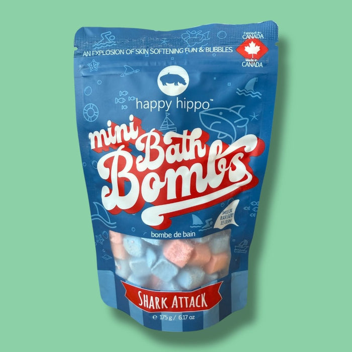 Happy Hippo Shark Attack Mini Bubble Bombs