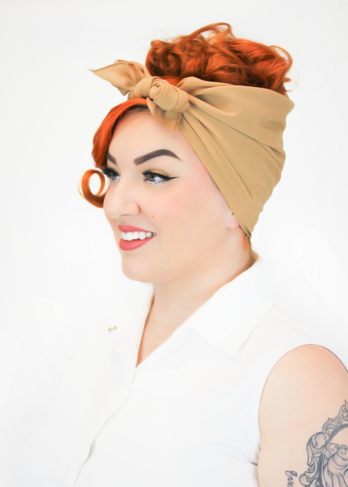 Head Scarf/Hair and Neck Accessory Red/Black/Coral/Teal/Yellow/Orange/Light Brown