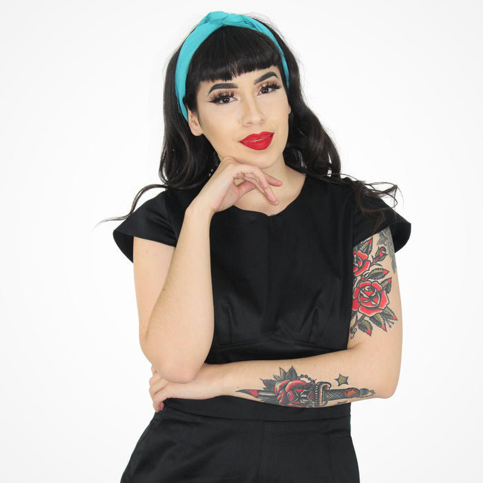 Head Scarf/Hair and Neck Accessory Red/Black/Coral/Teal/Yellow/Orange/Light Brown