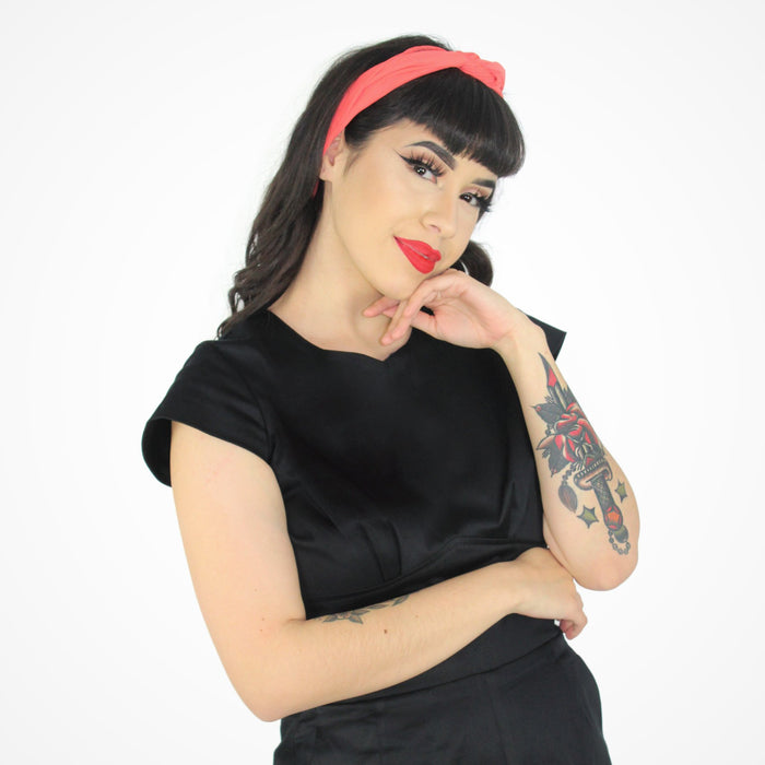 Head Scarf/Hair and Neck Accessory Red/Black/Coral/Teal/Yellow/Orange/Light Brown