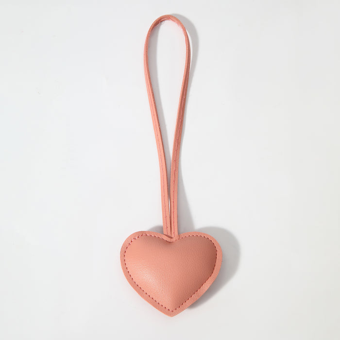 Heart Bag Charm Pink