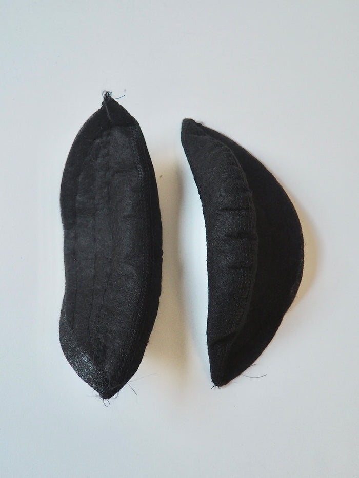 High Arched Black Shoulder Pads