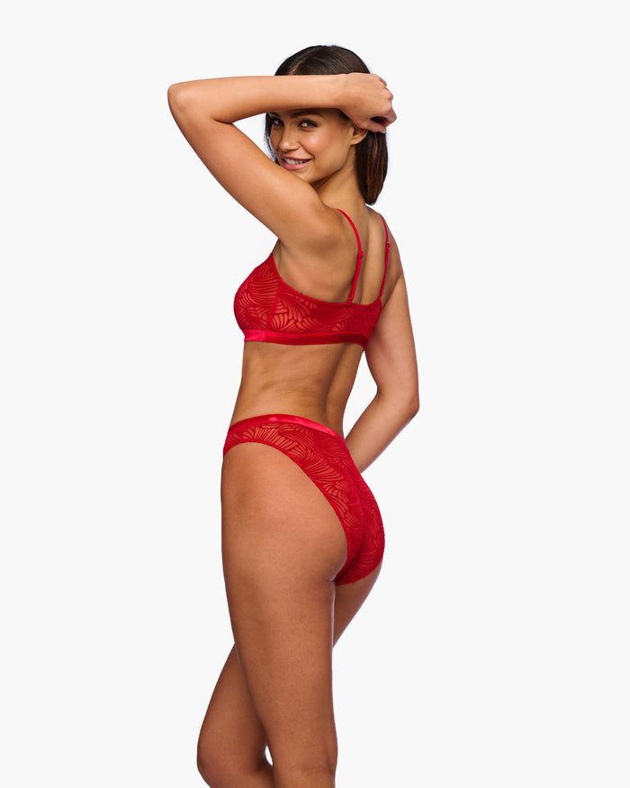 Red Bikini - Clancy High Leg Bikini