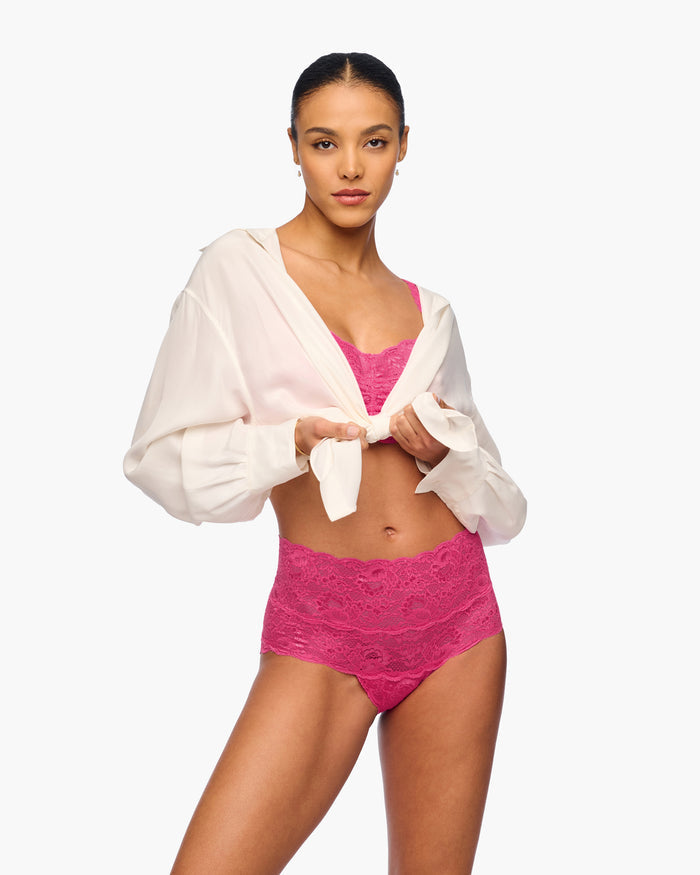 Pink Bikini - Never Say Never High Waisted Bikini